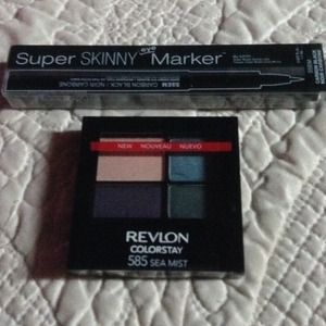 Revlon Eyeshadow Palette/NYX Super Skinny Marker