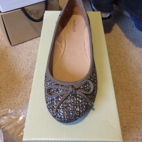 Matisse brown tweed flats size 8