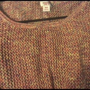 Loose stitch knit colorful sweater ☀️