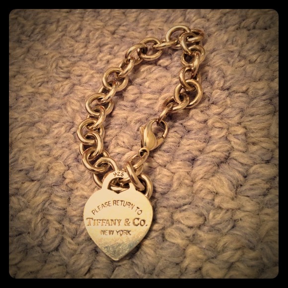 Authentic classic Tiffanys heart bracelet
