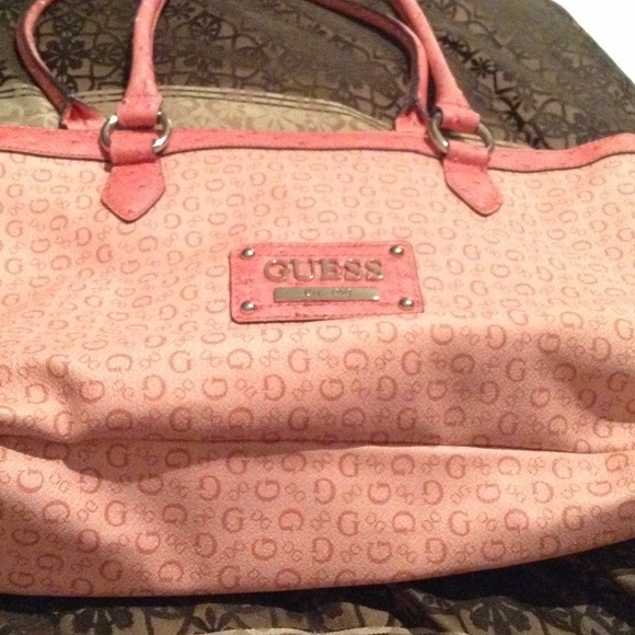 Pink large Guess bag