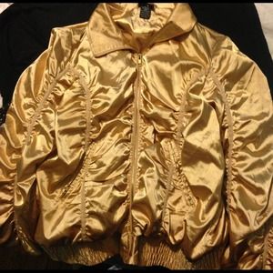✨TORRID GOLD SILK JACKET✨