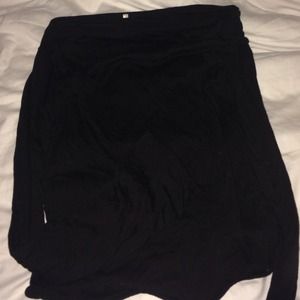 Off shoulder black top