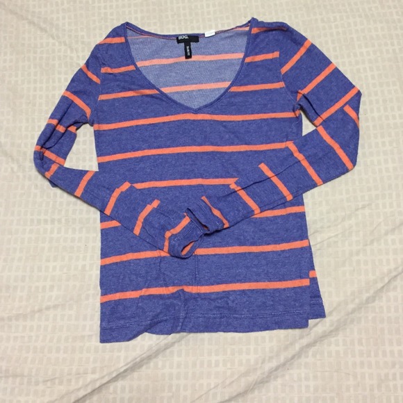 Stripped shirt blue/orange, very cozy