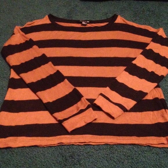 Forever 21- brown and black striped thin sweater