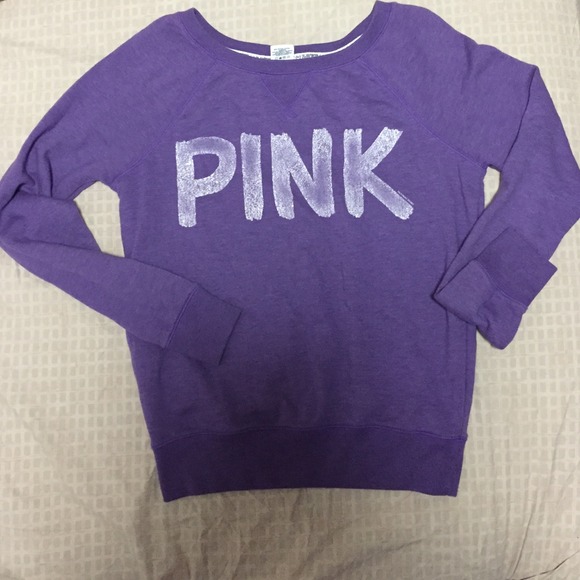 Victoria secret PINK brand purple pullover sweater