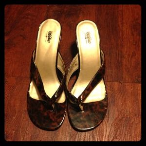 👠Tortoise shell pattern heels👠