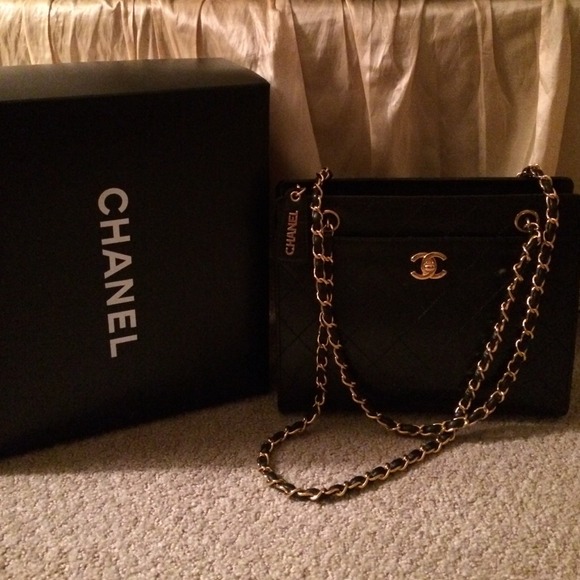 Authentic, never used leather Chanel handbag