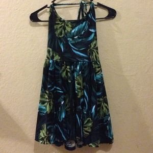 Tropical Halter Dress