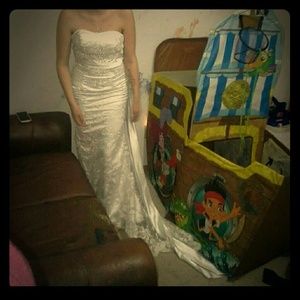 Beautiful custom made wedding dress