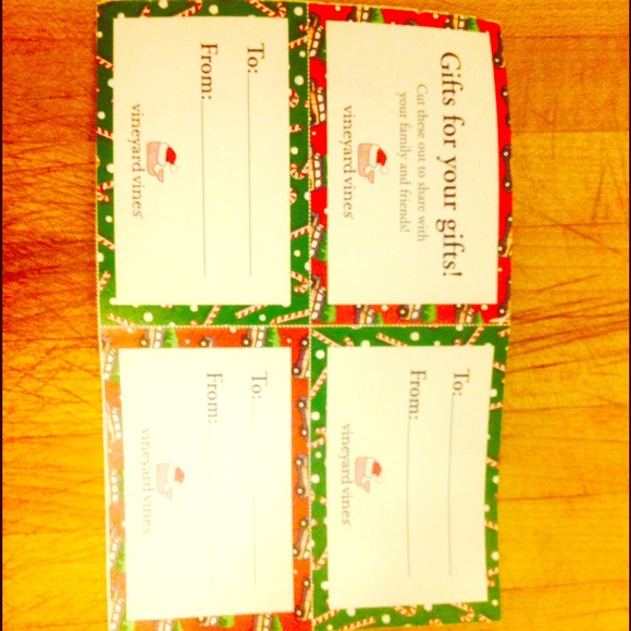 Three Vineyard Vines gift tags