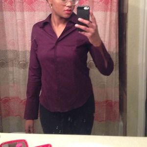 Deep Plum Button Down Shirt