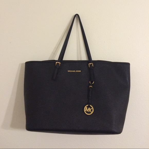 Michael Kors Large Black Saffiano Leather Tote