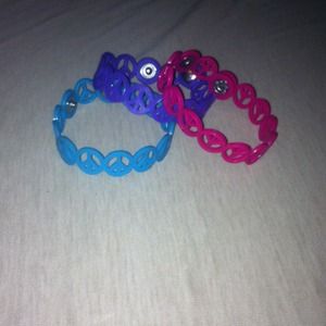 Peace sign bracelets