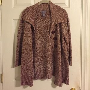 Laura Scott tri blend cardigan sweater
