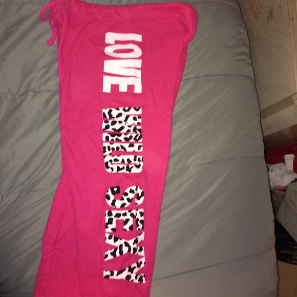 Pink sweatpants