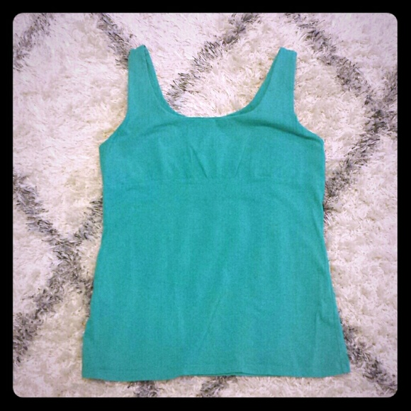 Express teal tank top Large