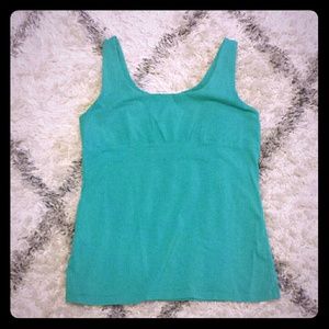 Express teal tank top Large