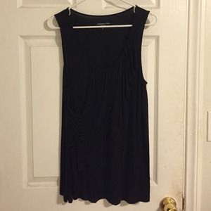 Coldwater creek black draped blouse