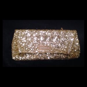 Victoria's Secret Gold Sequin Clutch