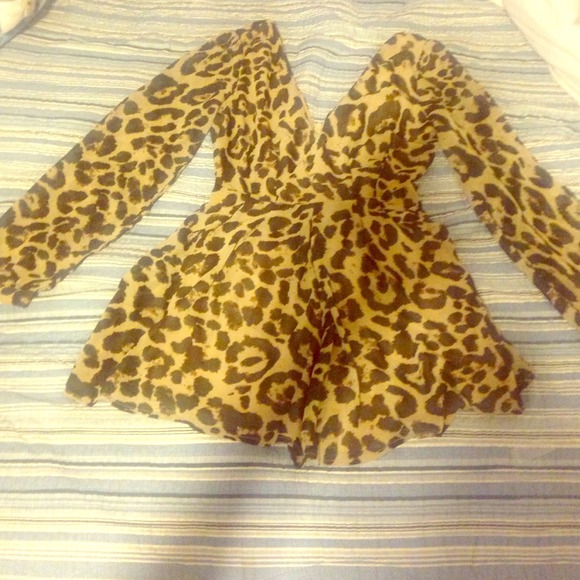 Chiffon shorts romper