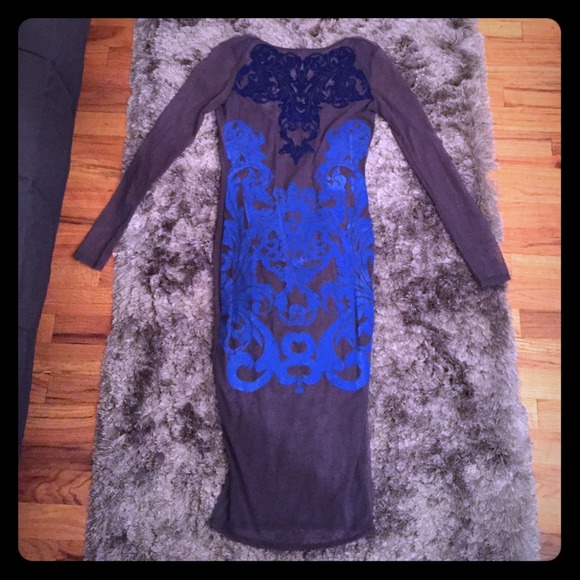 ASOS shell - grey and blue - see through