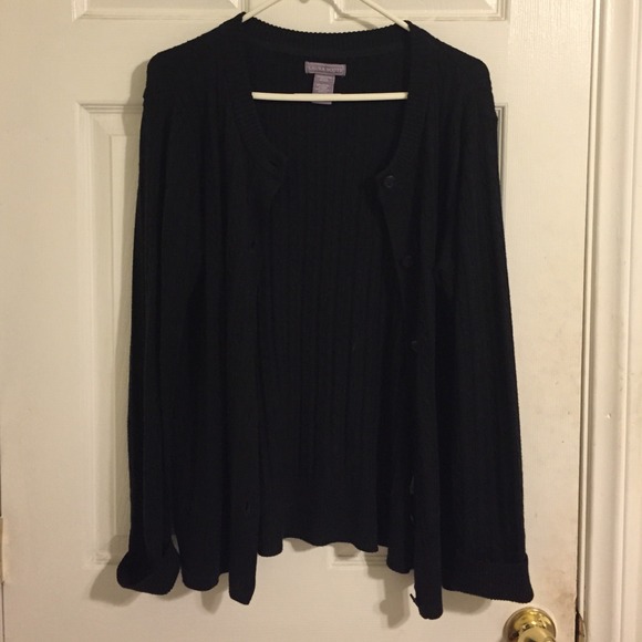 Karen Scott black cardigan