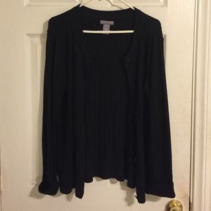 Karen Scott black cardigan