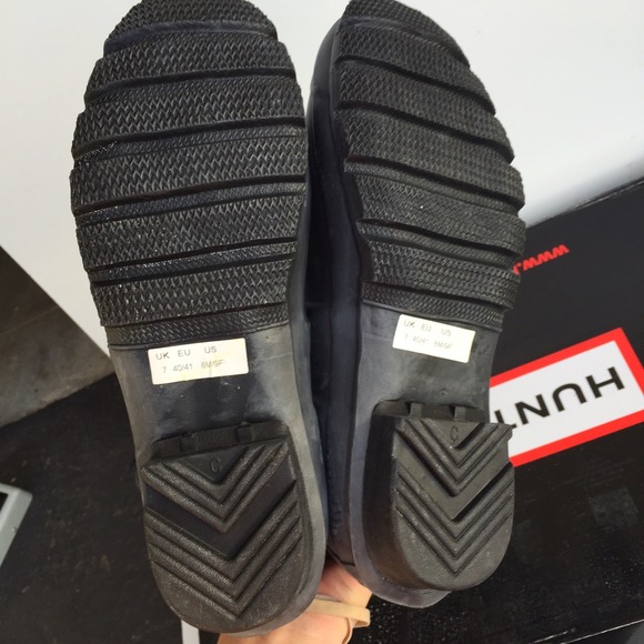 Hunter original tall black rain boots Sz 9 new - Picture 3 of 4