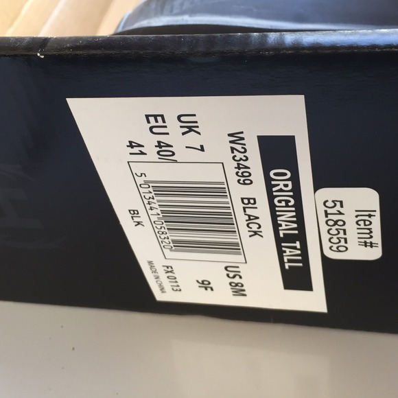 Hunter original tall black rain boots Sz 9 new - Picture 4 of 4