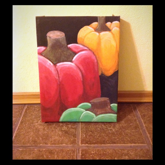 Nice painted bell peppers!..