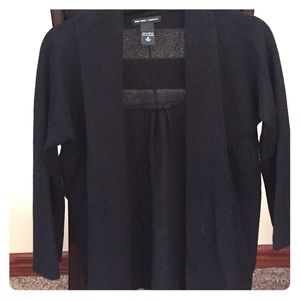 Black 3/4 Sleeve Cardigan