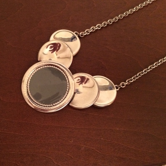 Grey and silver necklace
