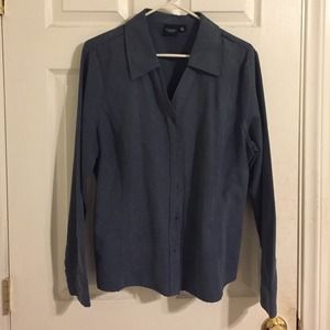 Sonoma blue suede button up