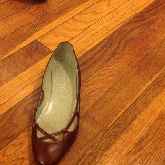 Sigerson Morrison burgundy flats
