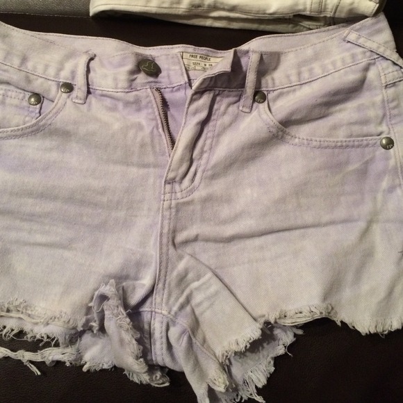 Free people high waisted shorts Lilac