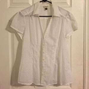 Sonoma white shortsleeve  button up