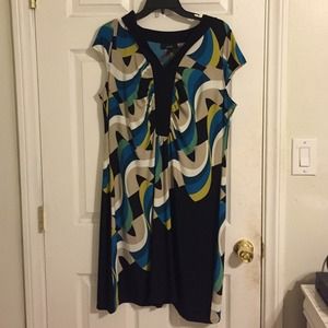 Alfani geometric print dress