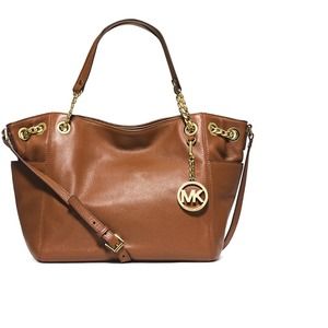 NWT Michael Kors jet set travel leather satchel