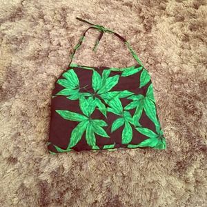 Motel Rocks cannabis crop top halter