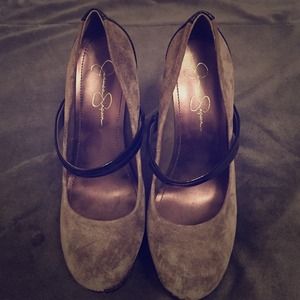 Jessica Simpson Gray Heels