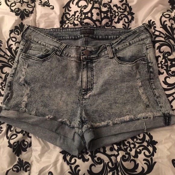 Distressed Jean Shorts