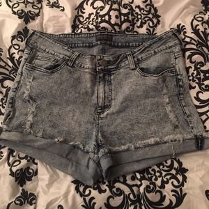 Distressed Jean Shorts