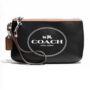 Black/Tan coach wristlet 💝