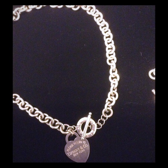 "Return to Tiffany" Heart Tag Toggle Neckalce