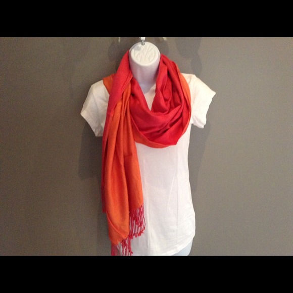 Cynthia Rowley pink & orange scarf