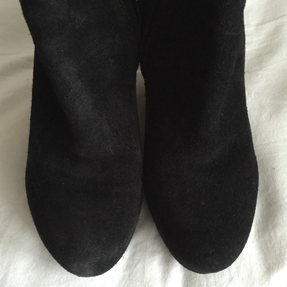 🌹Prada Black Suede Wedge Booties - Picture 3 of 4
