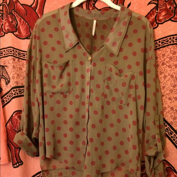 Free People Tops - Free people sheer button up Free People Tops - Free people sheer button up