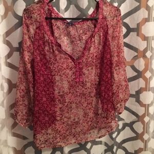 Pink American eagle blouse