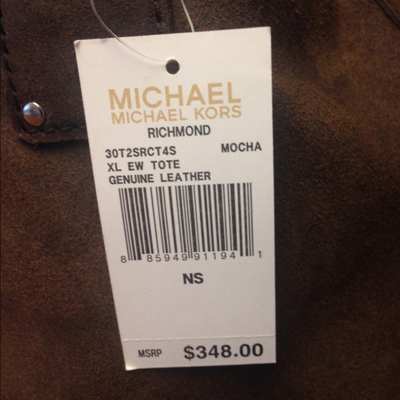 MICHAEL KORS BROWN SUEDE PURSE W/wallet & dustbag - Picture 3 of 4